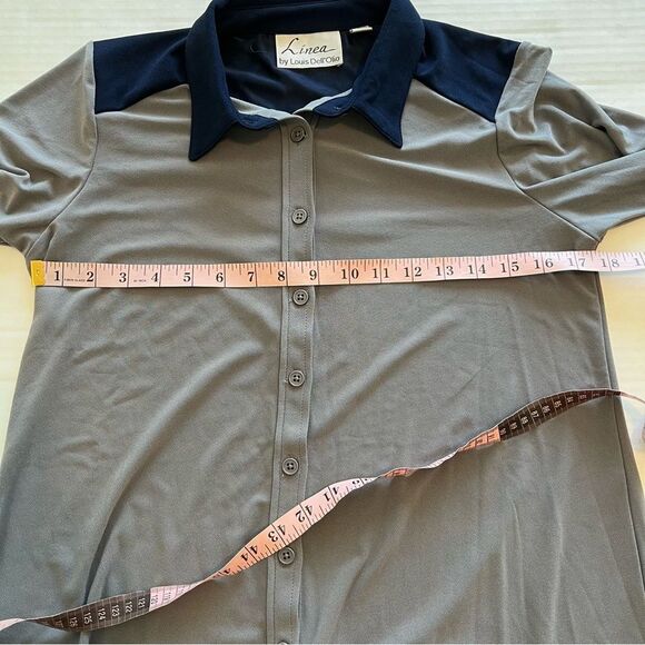 NWOT Linea by Louis Dell'Olio Moss Crepe Button Front Shirt | Size XS - Picture 6 of 7